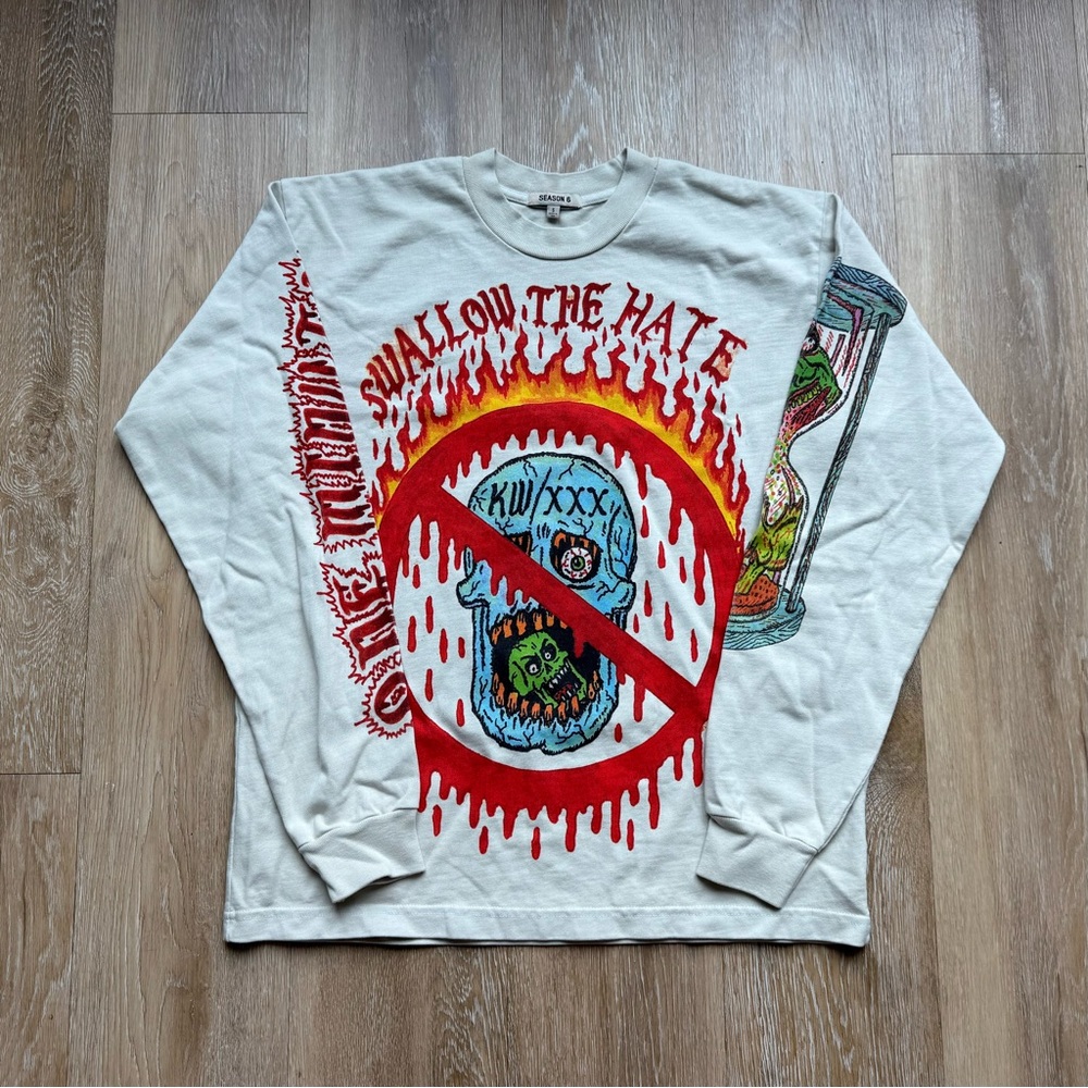 Yeezy Season 6 FW18: XXXTentacion "Swallow The Hate" Long Sleeve Shirt